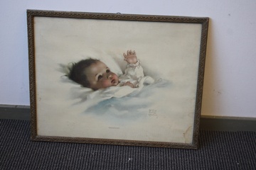 Afbeelding van Prent: The Baby Awakening, B. Peage Cutmarin'''