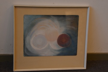 Afbeelding van Fraai ingelijst abstract schilderij'