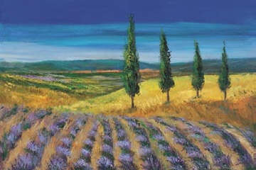 Afbeelding van Anna Paleta, Field of Lavender, Afm; 60x80 cm