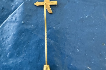 Afbeelding van vintage dasspeld / reversspeld in de vorm van een vliegtuig