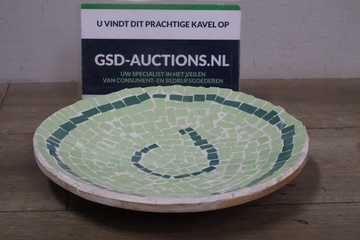Afbeelding van Vintage Handgemaakte Mozaïekschaal''
