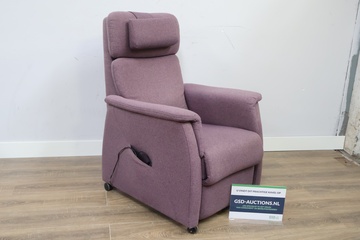 Afbeelding van Elektrische Relaxfauteuil - Paarse Bekleding