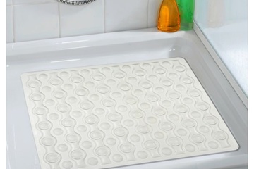 Afbeelding van ANTI-SLIP DOUCHEMAT WIT 54X54CM