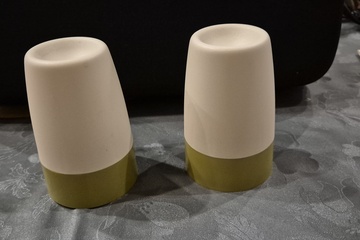 Afbeelding van Tupperware eierdopjes – set van twee wit/groen