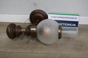 Afbeelding van Vintage elektrische wand olielamp