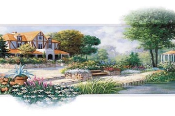 Afbeelding van Peter Motz - English cottage - Afm: 35x70 cm