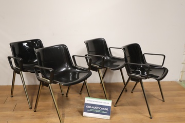 Afbeelding van Set van 4 Zwarte Tecno Modus SM 203 Stoelen
