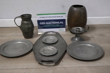 Afbeelding van Mix van 8 Stuks Antiek Tin