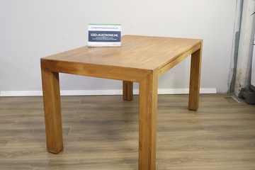 Afbeelding van Rechthoekige Eikenhouten Eetkamertafel'