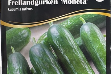 Afbeelding van 2 zakjes zaadjes voor komkommer moneta tht 31-12-2025