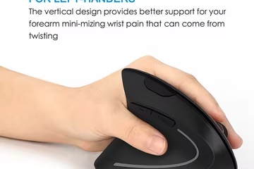 Afbeelding van Links handig Verticale Muis Ergonomische 2.4Ghz Draadloze