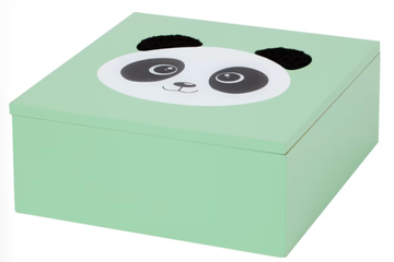 Afbeelding van Opbergdoos panda groen