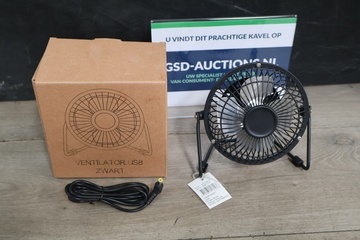 Afbeelding van Mini zwarte usb ventilator
