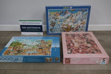 Afbeelding van Puzzels 1000 stukjes 3 stuks