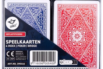 Afbeelding van Longfield Speelkaarten – 2 Sets in Kunststof Doosje