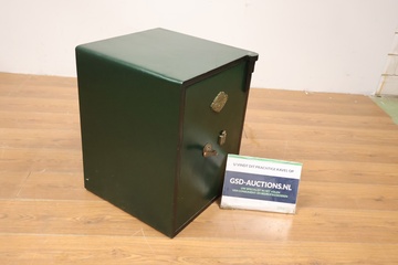 Afbeelding van Vintage Metalen Brandwerende Kluis van Whitingham & B-L