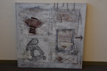 Afbeelding van Groot schilderij van Jeanne Beenackers: Abstract