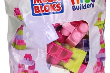 Afbeelding van Mega Bloks First Builders Grote Bouwtas - Roze bouwstenen