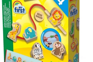 Afbeelding van SES Creative - My First - Houten kralen rijgen