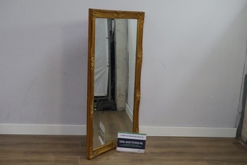 Afbeelding van Vintage Rechthoekige Spiegel in Goudkleurig Frame