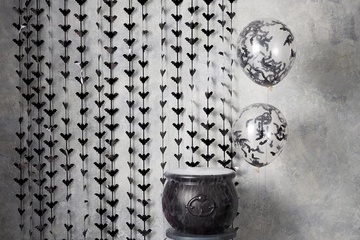 Afbeelding van 3xHalloween- griezelig deur/raam gordijn 1.2x2meter