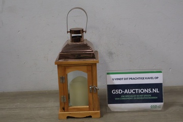 Afbeelding van Decoratieve Lantaarn met Koperen Dakje