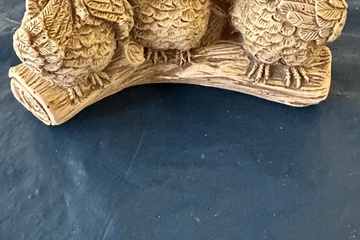 Afbeelding van Decoratief beeld van drie uilen in de bekende “Horen, Zien e