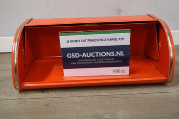 Afbeelding van Vintage Oranje Broodtrommel van Brabantia