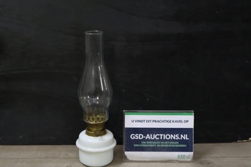 Afbeelding van Vintage glazen olielamp