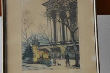 Afbeelding van Ingekleurde litho: 'Parijs', door Baron