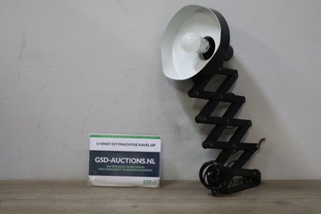 Afbeelding van Vintage Industriële Metalen Schaarlamp - Jaren '60