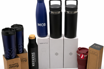 Afbeelding van Partij 8x Luxe Drinkbekers & Thermobekers – RVS / To-Go Mugs
