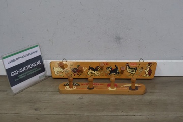 Afbeelding van Houten kinderkapstokken 2 stuks
