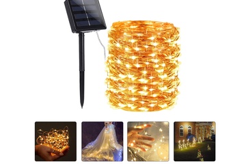 Afbeelding van Solar verlichting 20 meter - koperdraad