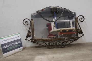 Afbeelding van Brocante Smeedijzeren Halspiegeltje