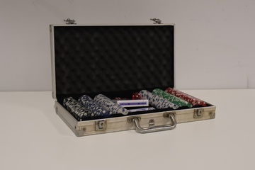 Afbeelding van Poker-set - met Opbergkist