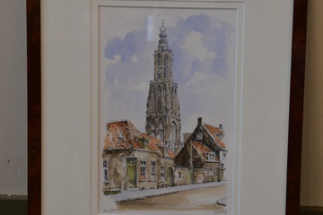 Afbeelding van Ingekleurde gravure van B. Brobbel: 'Amersfoort'