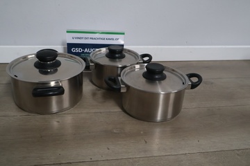 Afbeelding van Kookpannen 3 stuks van de Hema