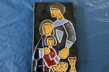 Afbeelding van Bijzondere keramische wandtegel met afbeelding van de Heilig