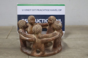 Afbeelding van Terracotta vriendenkring Kandelaar'