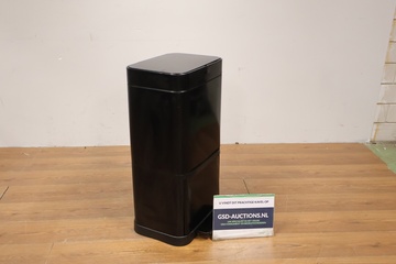 Afbeelding van Zwart Metalen Pedaalprullenbak