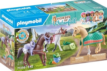 Afbeelding van PLAYMOBIL Horses of Waterfall 3 paarden met accessoires