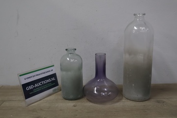 Afbeelding van Glazen vazen 3 stuks''