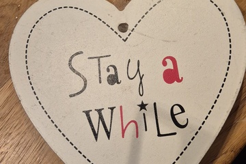 Afbeelding van houten deco hart