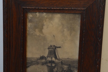 Afbeelding van Ingelijste artprint van C. Gabriël, 1889. Molen