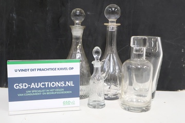 Afbeelding van Set van 4 Glazen Karaffen