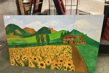 Afbeelding van 001. Inklapbaar schilderij zonnebloem