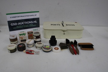 Afbeelding van Vintage Emaillen Schoenenpoetsdoos - Jaren '60