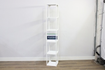 Afbeelding van Wit Metalen Open Vakkenkast