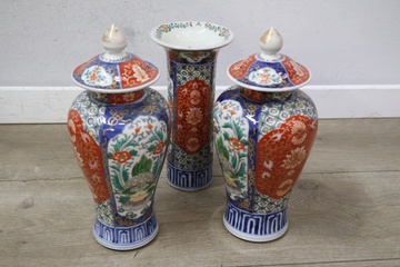 Afbeelding van Japanse Imari porseleinen kaststel